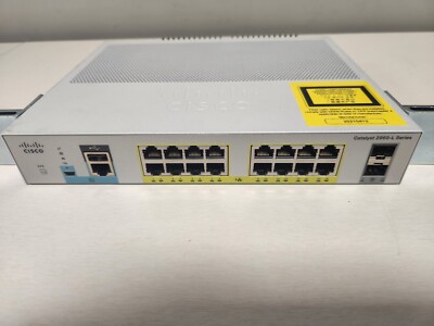 Cisco Catalyst 2960-L Series WS-C2960L-16PS-LL 16-Port PoE+ GbE Ethernet Switch