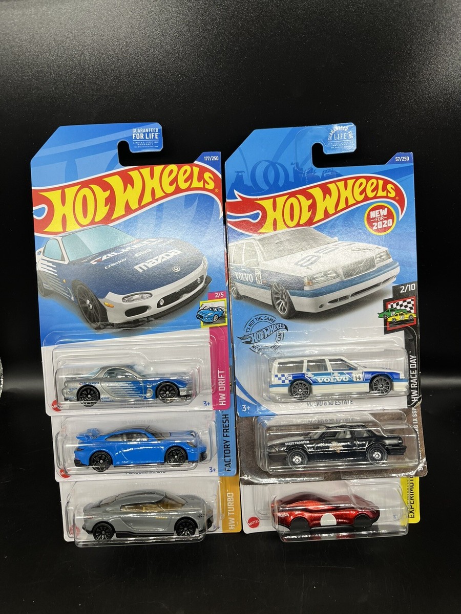 HotWheels Mixed Lot Of 6 Matchbox Police Volvo Wagon Porsche 911