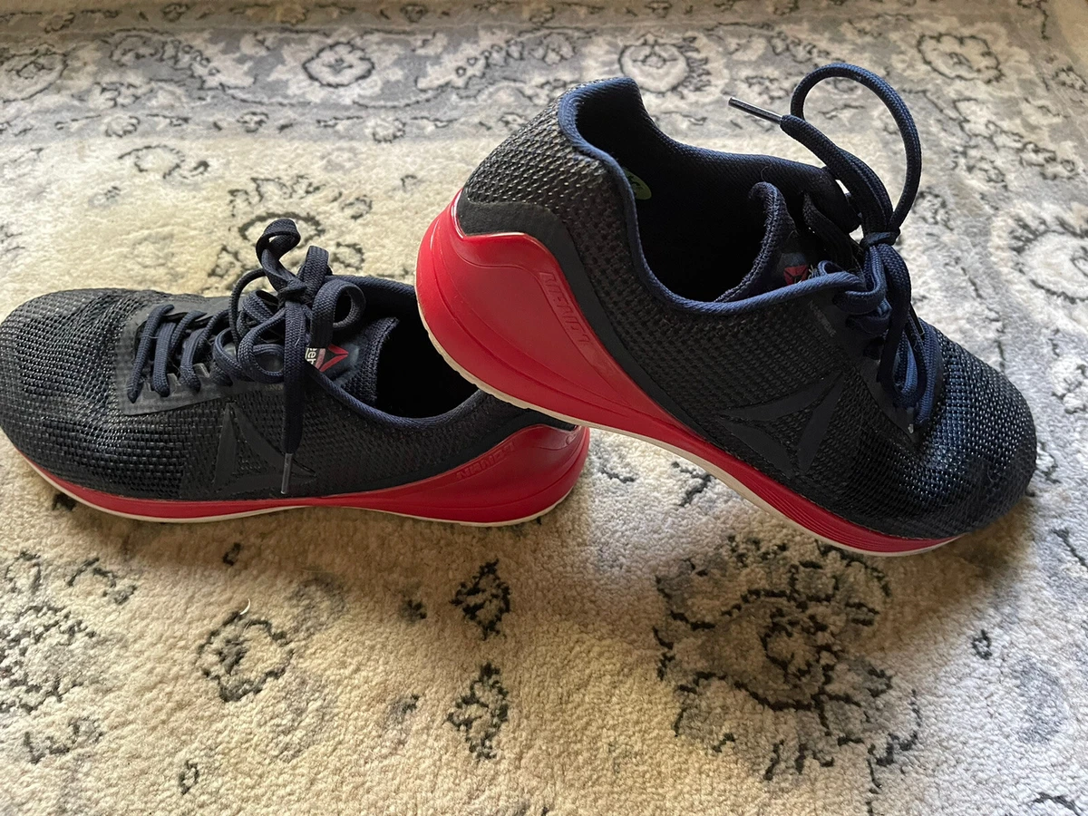 Reebok Nano 7 Red White Blue Men s 11.5 Gym Athletic Shoe Crossfit Games