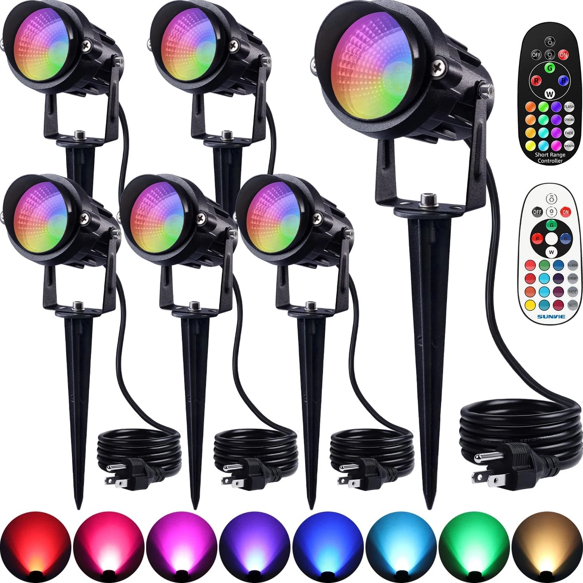 Outdoor color changing spotlights deals