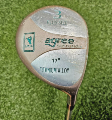 LPGA Agree Plus Size 3 Wood 17* RH / Ladies Graphite ~42.25'' / NEW GRIP / jd6585