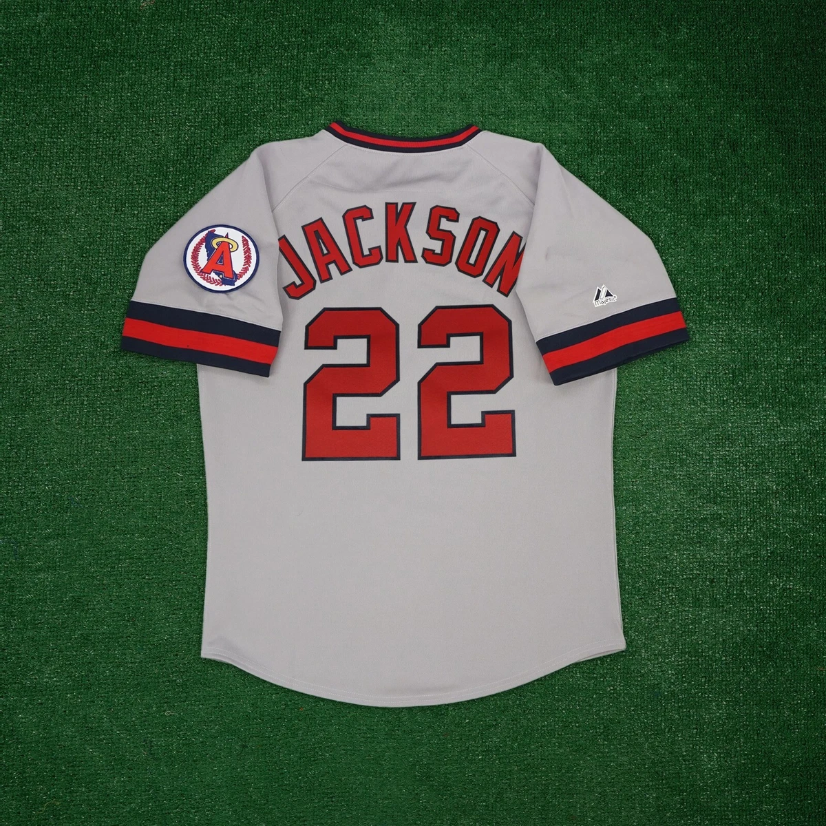 Bo Jackson California Angels Men's Cooperstown Grey Road