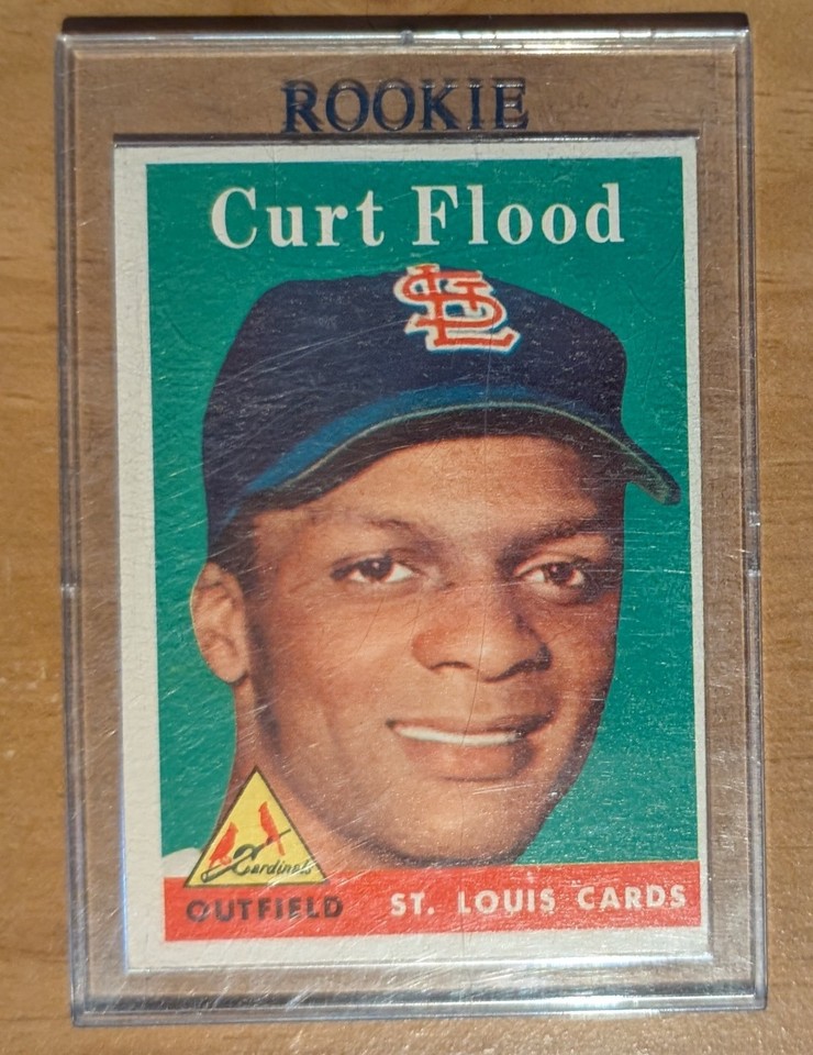 1958 Topps 464 Curt Flood St Louis Cardinals Baseball Card RC EBay 1958-topps-464-curt-flood-st-louis-cardinals-baseball-card-rc-ebay