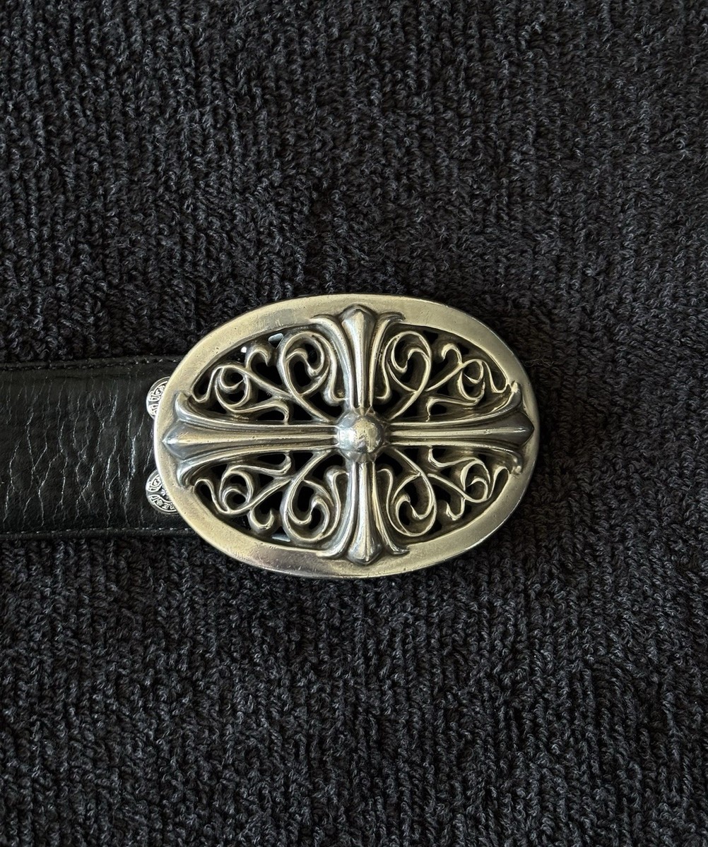 Chrome Hearts Oval Cross Belt Leather Size 30 | eBay