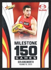 2026 AFL SELECT FOOTY STARS MILESTONE GAME CARD [GOLD COAST] MG52 Ben AINSWORTH