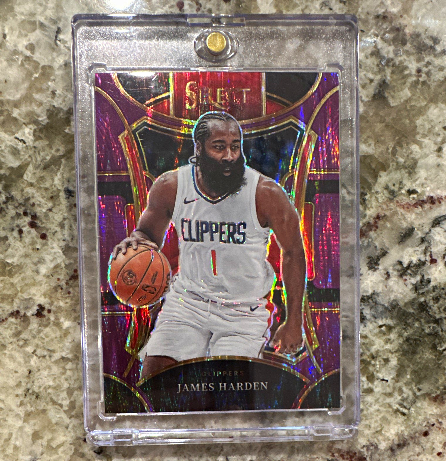 Panini 2023-24 Select James Harden Mezzanine Purple Prizm 110/175 #337