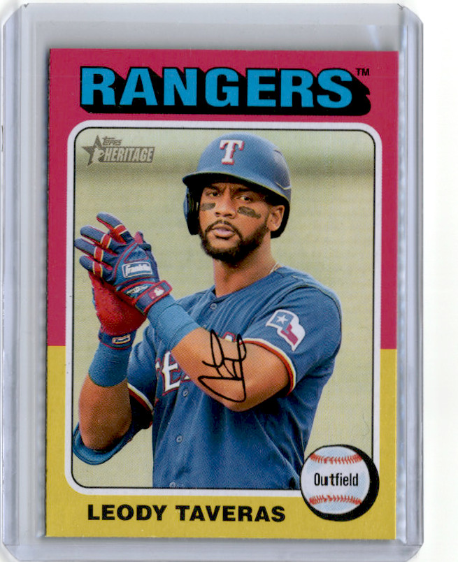 Leody Taveras #407 Baseball Cards 2024 Topps Heritage trading card — raw and PSA graded price guide