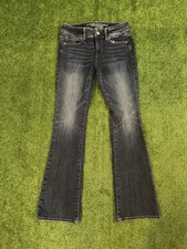 American Eagle Super Stretch Skinny Kick Boot Cut Denim Jeans Women's 2 Reg