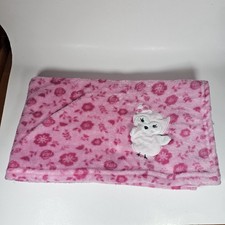 VHTF le bebe FAVORITE Pink Owl Flowers Baby Blanket Lovey