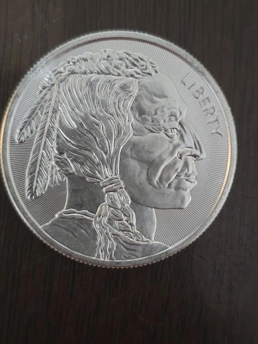 1 oz Silver Buffalo Elemental Round 0.999 Fine Silver