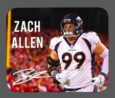 Zach Allen Denver Broncos Facsimile Autographed Mouse Pad Item#10317