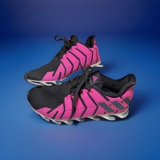 Zapato de afeitar Adidas Spring Blade raro para mujer talla 7,5 rosa/negro