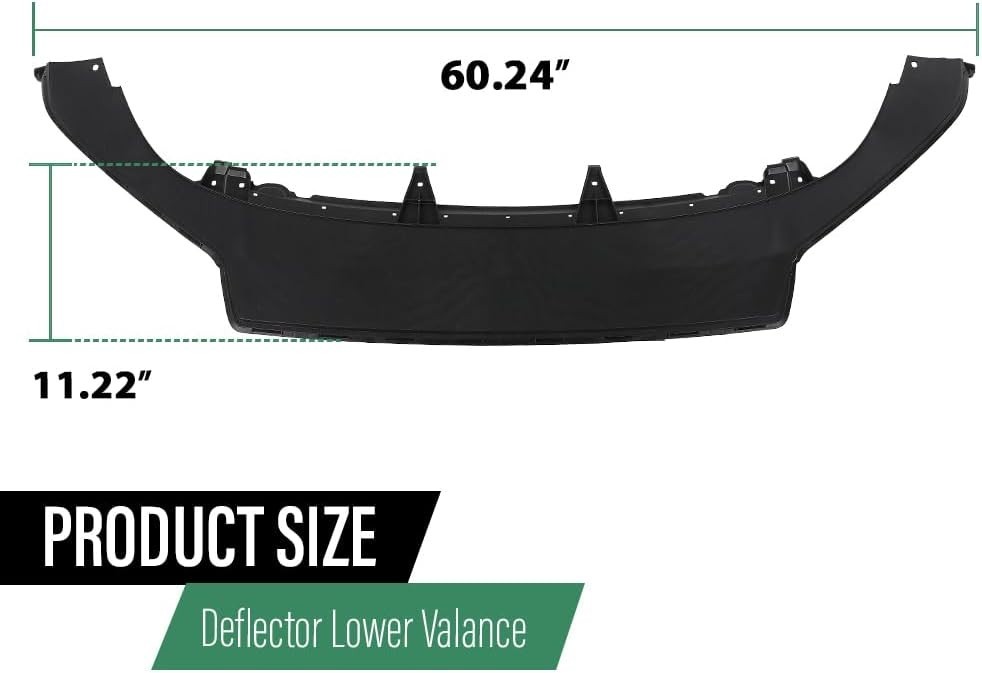 Front Air Dam Deflector Lower Valance Replacement Compatible with Volkswagen