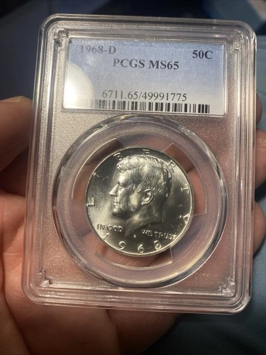 1968D Kennedy PCGS MS65