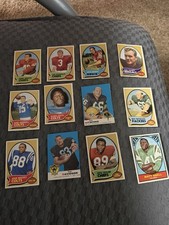 Vintage 1969 Topps Football HOF Lot John Brodie Ray Nitschke John Mackey +