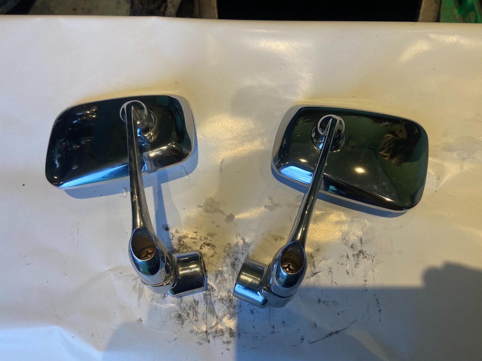 Chrome Bar End Mirrors
