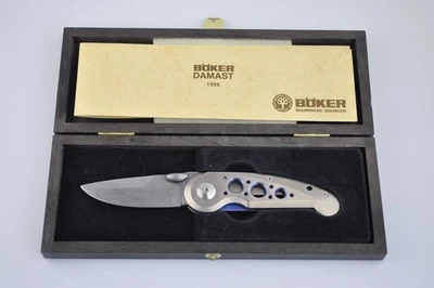 Böker Damast Jahresmesser 1998 Sammler Zertifikat limitiert 136 / 999 - Bild 1 von 4