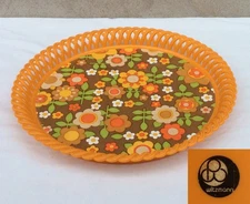 PLATEAU DE SERVICE - ANNEES  70'  - WITZMANN - VINTAGE - ANCIEN - ORANGE