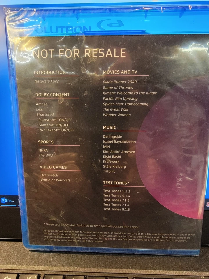 Dolby Atmos Genuine Blu-Ray Demo Disc (August 2018)-NEW,SEALED - Bild 2 von 2