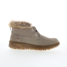 Minnetonka Tinley 80507 Womens Gray Suede Ankle  Booties Boots 9