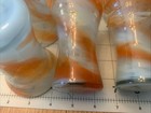 Eight Vintage Orange Swirl Juice Glasses-4 Inches Tall-5 Ounces — photo 7