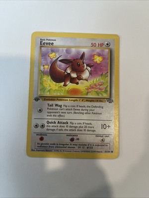 1999 Pokémon TCG First Edition Eevee Jungle Set Card 51/64