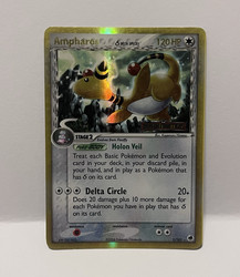 Ampharos (Delta Species) 1/101 EX Dragon Frontiers Reverse Holo