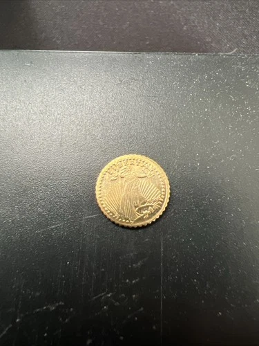 Mini St Gaudens Style Gold Coin 22K Fractional Gold Liberty Design