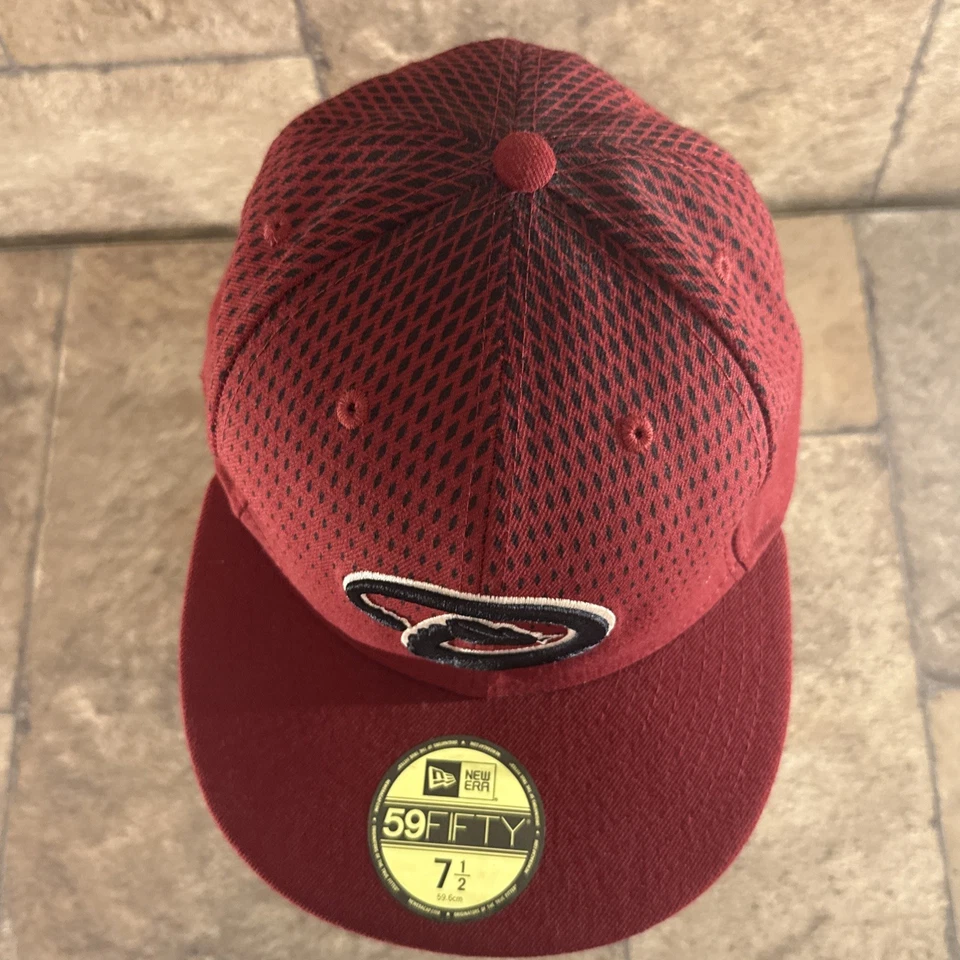 Arizona Diamondbacks New Era 59FIFTY MLB Authentic On-Field Cap Hat Size 7 ½ - Image 3 of 4
