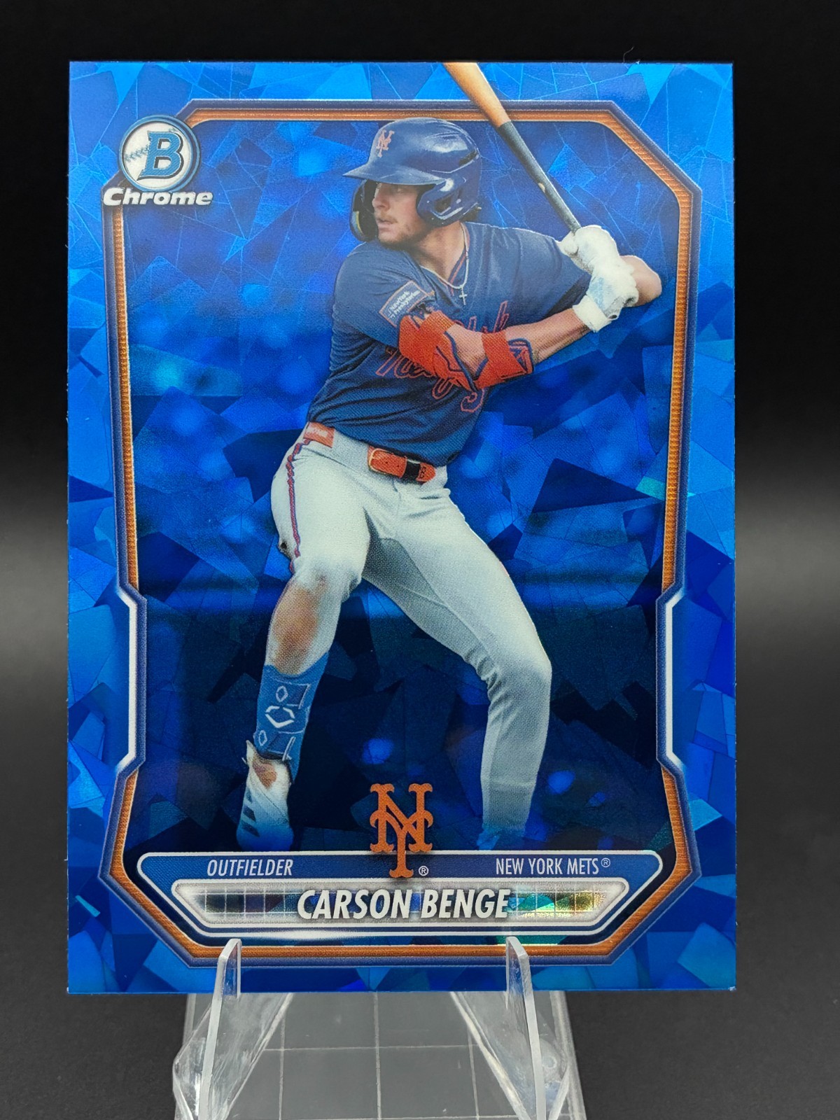2026 Bowman Chrome Sapphire Carson Benge BCP-11 NY Mets