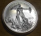 2019 ZOMBUCK CURRENCY OF THE APOCALYPSE "THE SAINT" with SEVERED HEAD 1oz SILVER