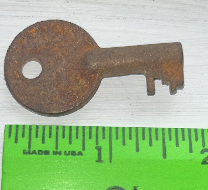 Vintage Brass Fire - Police Call Box Key AS FOUND RUSTY but cool 