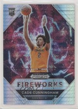2021-22 Panini Prizm Draft Picks Fireworks Hyper Prizm Cade Cunningham #1 p7i