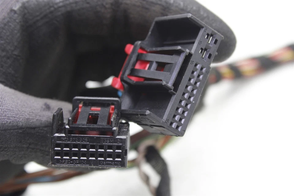 Arnés de cableado de puerta izquierda para conductor convertible Porsche 911 Carrera 2009 OEM 05-12 Foto 4 de 4