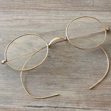 Antique Stoco 1/10 12k Gold Filled Wire Rim Eyeglass Frames
