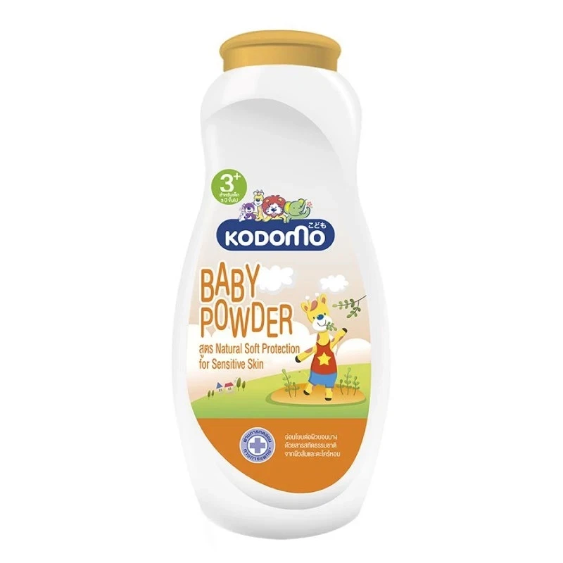 Kodomo Baby Powder 3+ Natural Soft Protection 160g Orange and Citronella Oil
