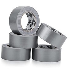 Heavy Duty Silver Duct Tape - Roll Multi Pack - 30 Yards x 2 Inch - Strong, 5