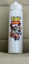 Image of Disney Toy Story White Children’s Plastic 600 mL Water Bottle w/ Strap Lid