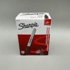 36 CT Sharpie 1884739 Permanent Marker Fine Point - Black Brand New