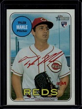 2018 Topps Heritage Tyler Mahle #ROA-TMA RC 15/69