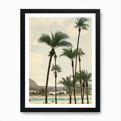 Cala De Mijas Strand Costa Del Sol S gerahmtes Wandbild Poster Leinwanddruck Bild