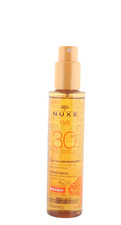 Image of Nuxe Sun Tanning Oil SPF30 Face & Body 150ml - FREE SHIPPING