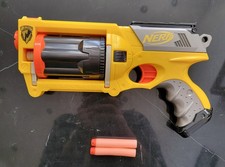 Nerf N-Strike Maverick Rev-6 Dart Gun Blaster With Darts Tested And Working