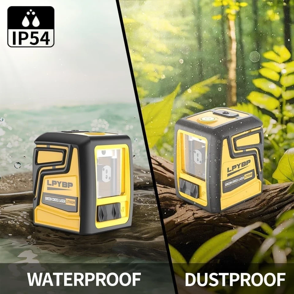 Laser Level 360° Tripod 100Ft Self Leveling Rechargeable Battery Cross Leveler - Image 3 of 4