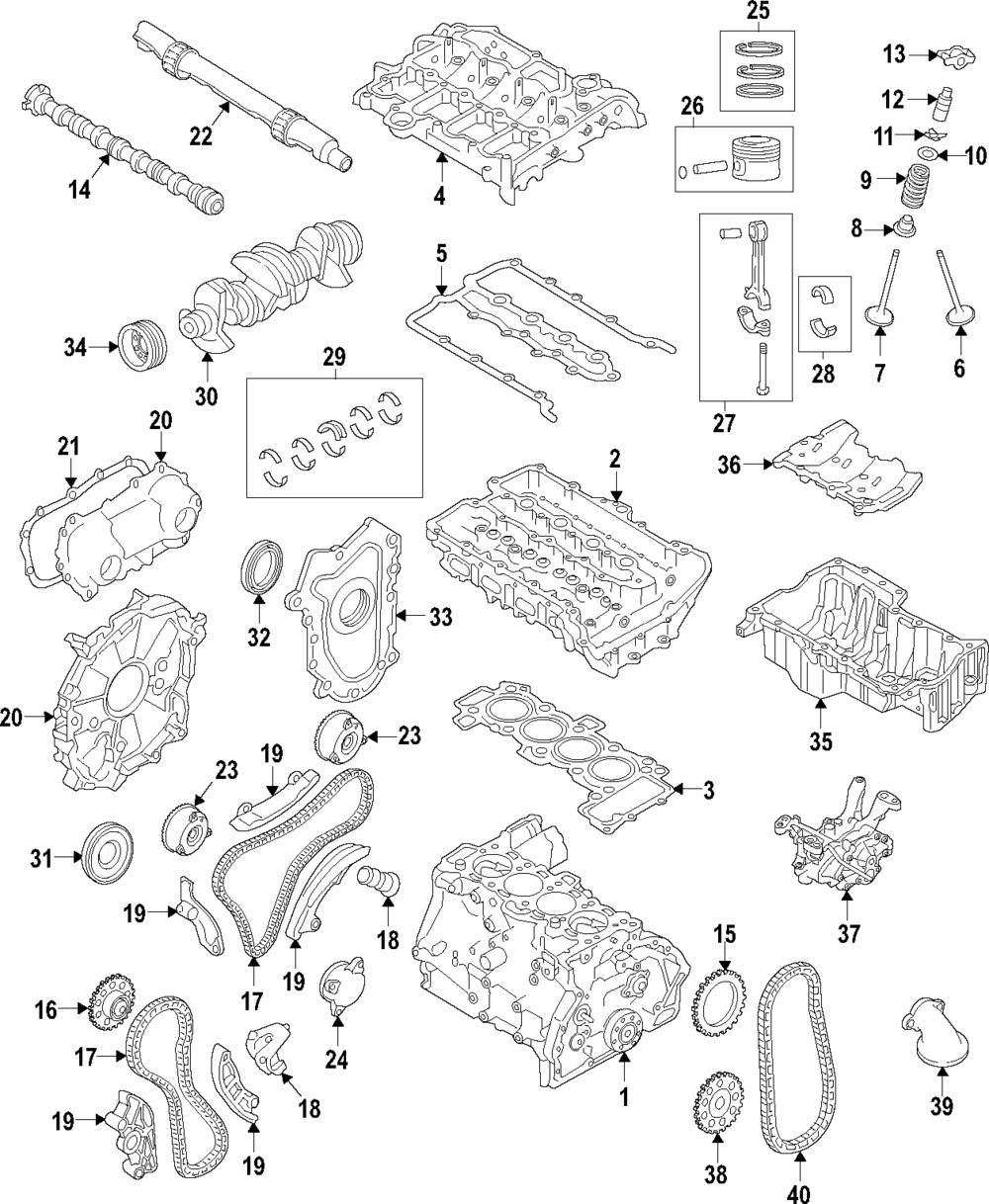 Árbol de levas para Jaguar E-Pace/F-Pace/F-Type/XF/XE 2018-2021 (N/P JDE38688)