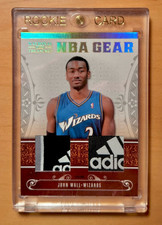 John Wall 2010 National Treasures Dual Laundry Tag RC #5/5 Kentucky Wizards RC