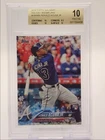 RONALD ACUNA JR. 2018 TOPPS WALMART HOLIDAY ROOKIE SNOWFLAKE RC BGS 10 Q1217
