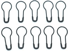 1000Pcs Metal Black Safety Pins/Gourd Pin/Bulb Pin for Clothing Crafting and Diy