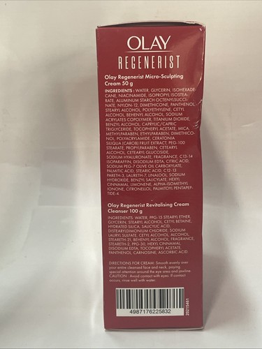 2x Olay Regenerist Set / Micro-Sculpting Cream + Cream Cleanser 7/26 - Picture 5 of 5