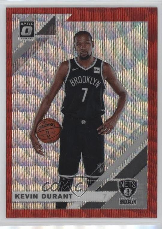 2019-20 Panini Donruss Optic Tmall Red Wave Prizm Kevin Durant #112 4f5